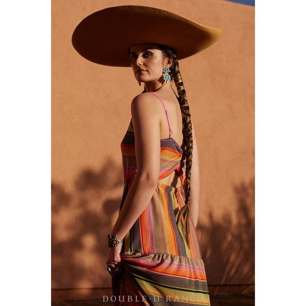 Double D Ranch Desperado Serape Maxi Dress NWT XL Knit Multicolored Boho - Picture 11 of 16